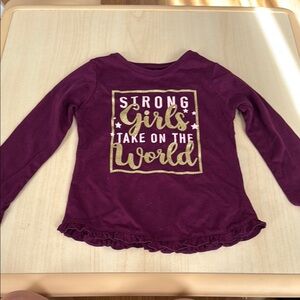 Garanimals Strong Girls Take on the World Purple Shirt